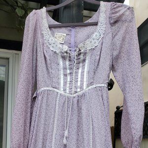 Vintage 1970s Gunne Sax dress